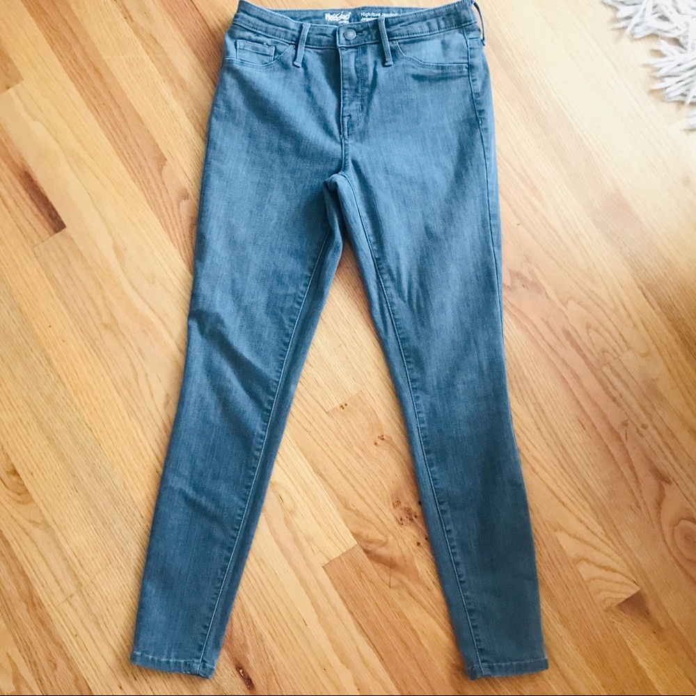 NWOT gray high rise jegging